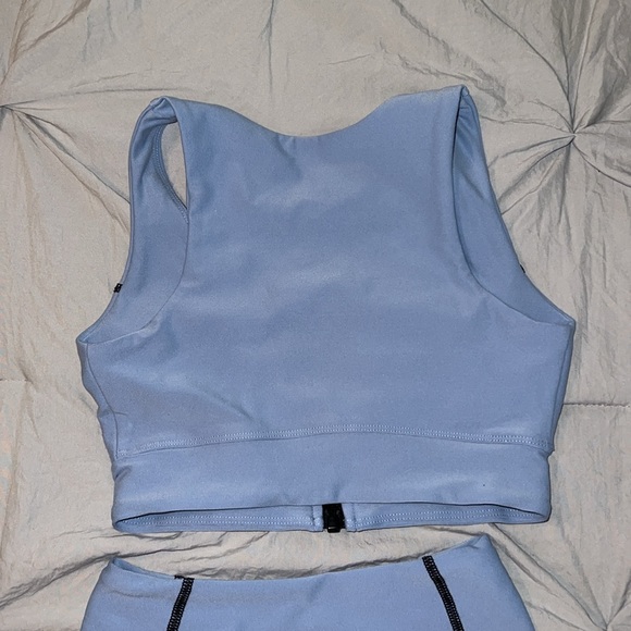 Year of Ours Blue Stretch Lindsey Bra and Shorts Set XS - worn ONCE - clean - Picture 8 of 14